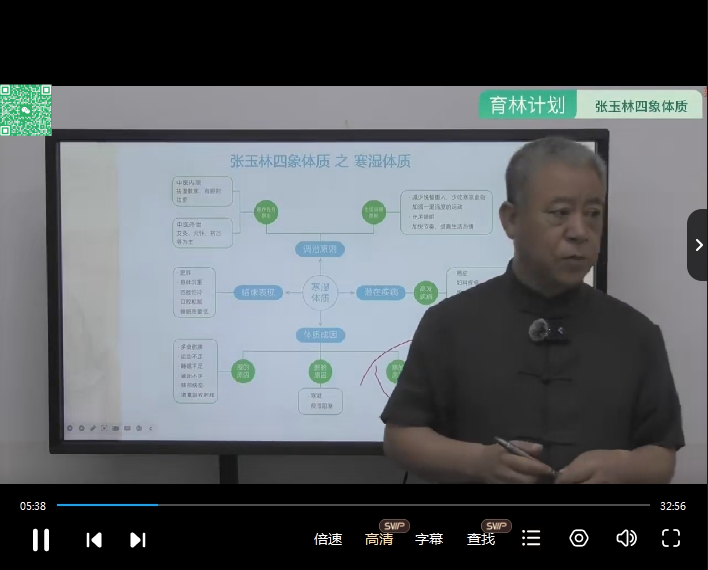 張玉林四象體質視頻課程21集虛寒寒濕虛熱濕熱百度網盤下載學習